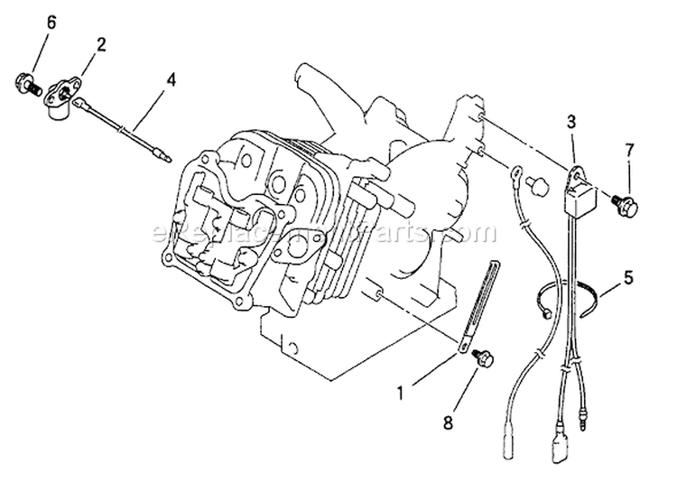 Page M Diagram and Parts List for 1532-0  Briggs and Stratton Generator